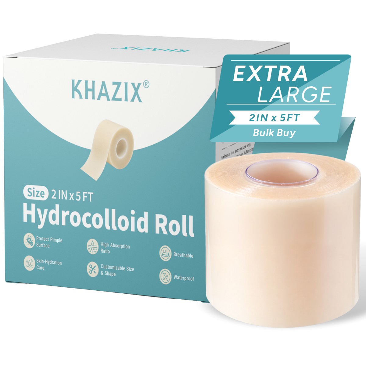Skincare You - Гидроколлоидный рулонный пластырь KHAZIX 5 см