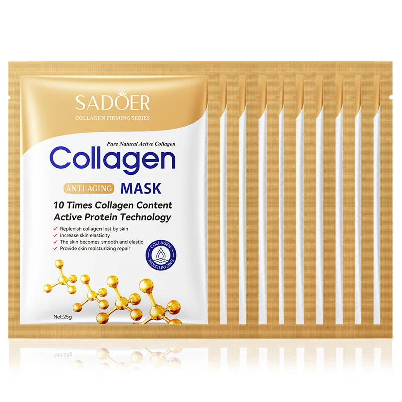10шт Антивозрастная коллагенов – обзор и цена Collagen Sheet Mask