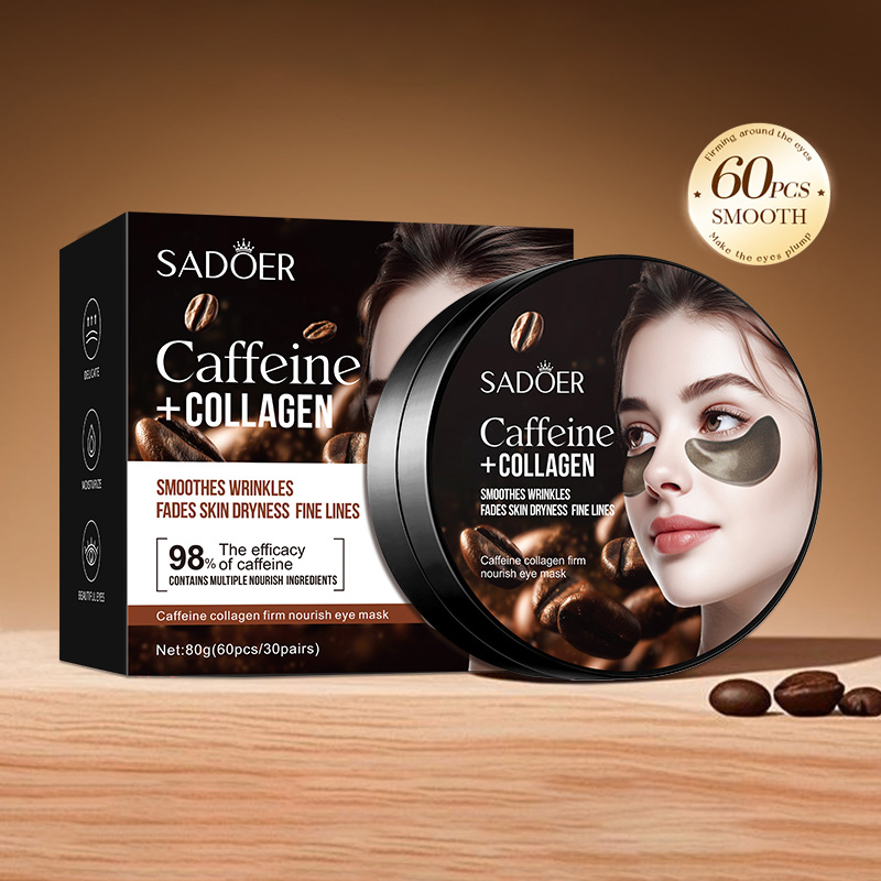 60 шт. SADOER кофеиновая колла – обзор и цена Collagen Sheet Mask