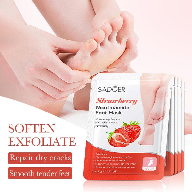 1 пара масок для ног SADOER с  – обзор и цена Skincare Indonesia