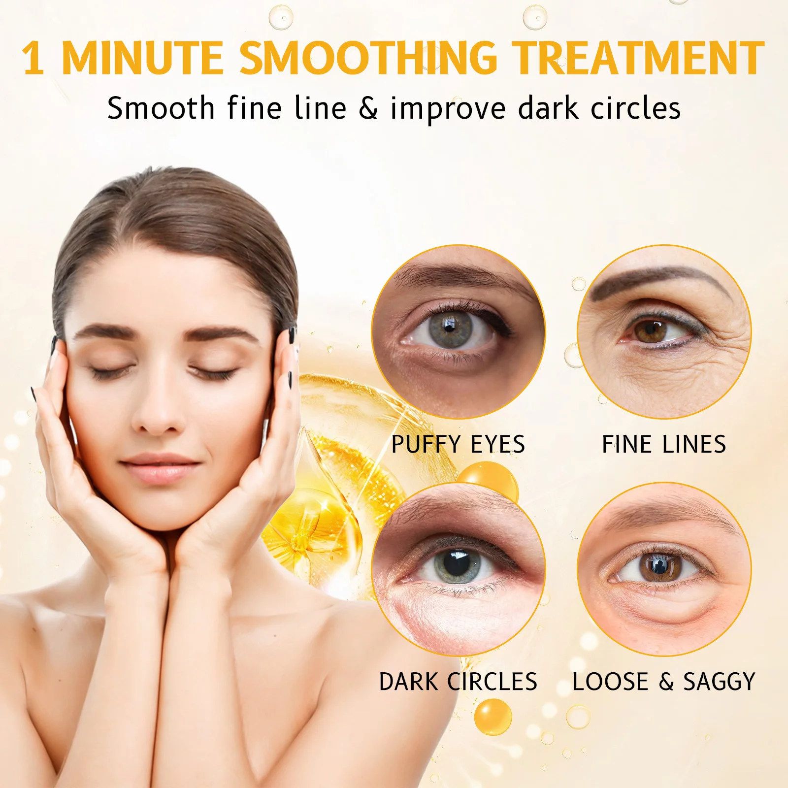 Раствор от темных кругов и оте – обзор и цена Eye Cream Peptide